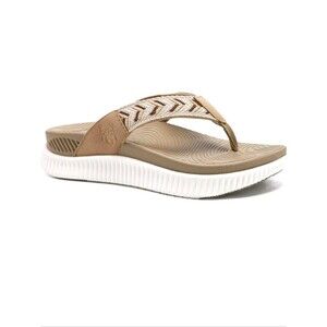 KuaiLu Orthotic Flip Flops with Arch Support Cushion Recovery Sandals Size 8